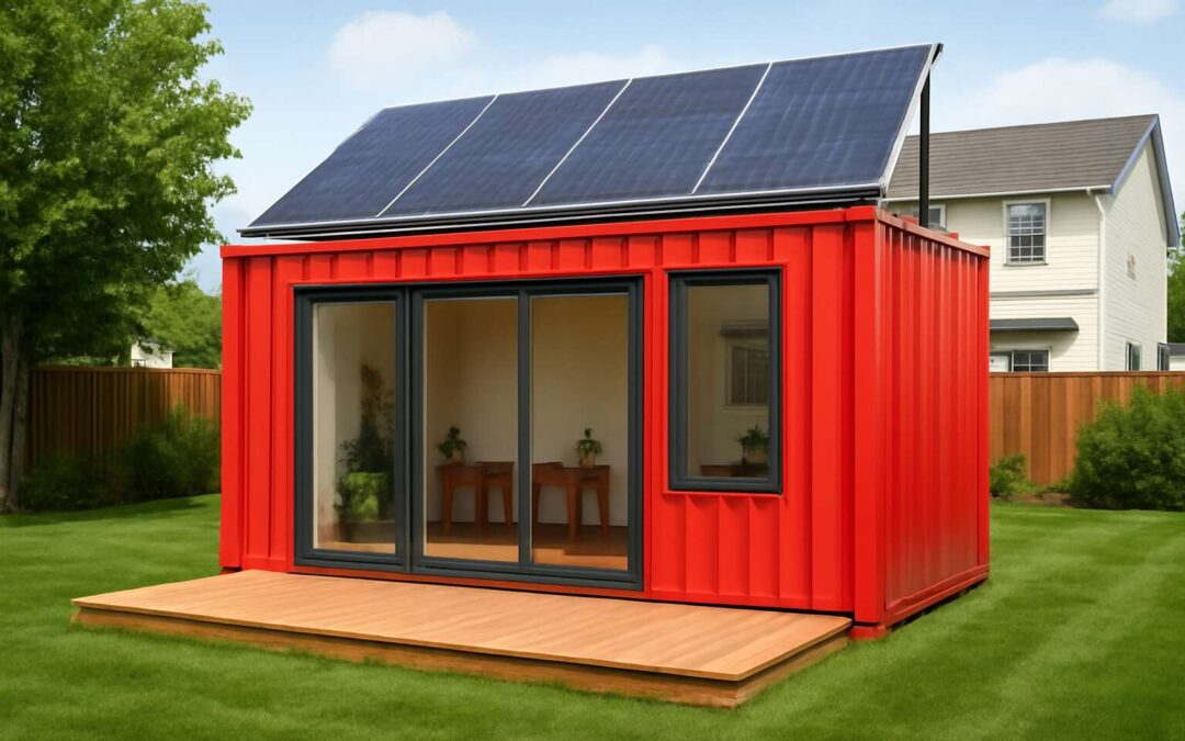Creative yard makeover: shipping containers on residential land ideas that wow