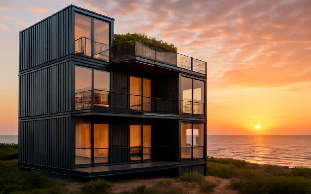 Stay at a shipping containers hotel and wake up to bold recycled luxury.