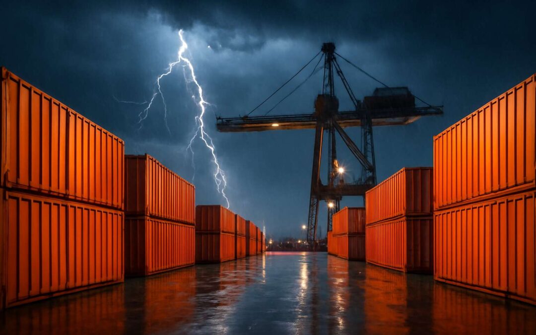 Stormproof docks: shipping containers and lightning reshape cargo safety
